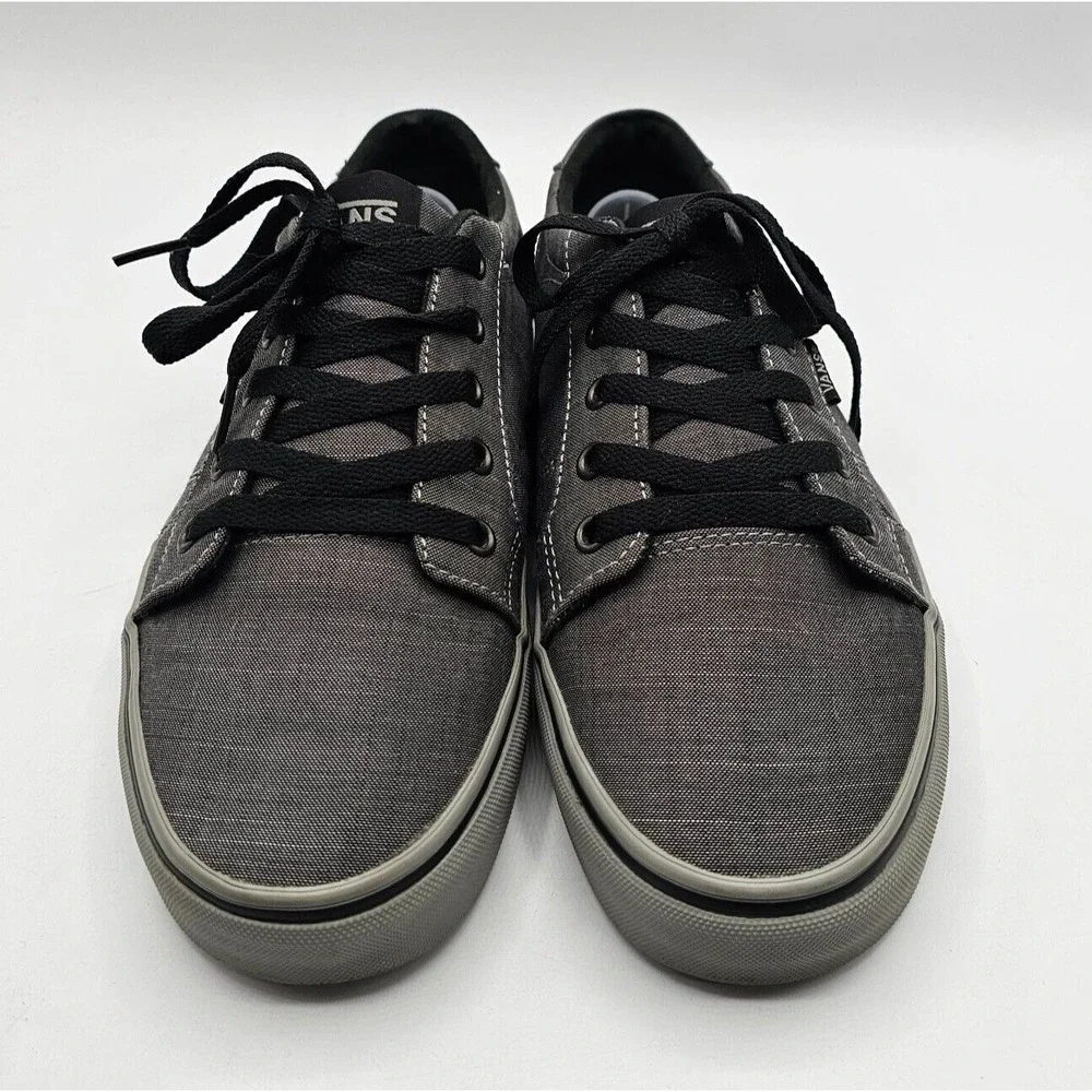 Vans Mens Low Top Skate Shoes Sneakers Size 7 Gray Skateboarding Lace‎ Up